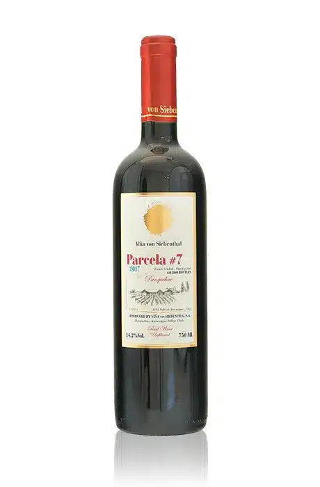 Parcela #7 van Viña von Siebenthal rode wijn fles